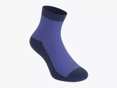 Regular sport sock 3D model