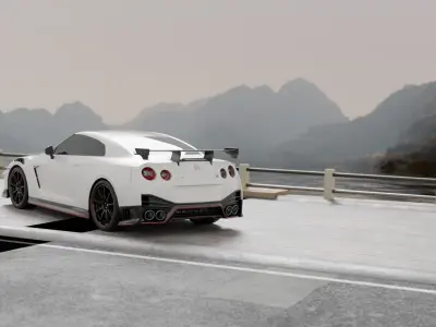 gtr R35 scene 3D model