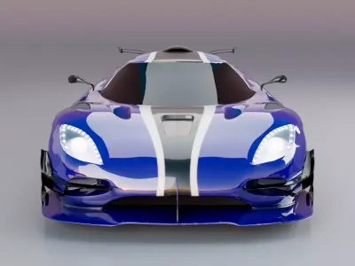 Koenigsegg One1 - Photorealistic PBR 3D Model 3D model