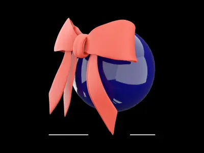 3d  decoration ball icon 3D model