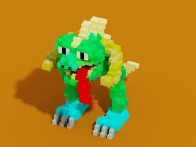 Crogy the Dino Low-poly 3D model