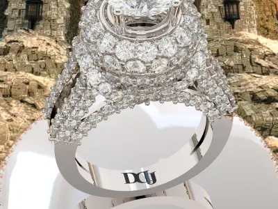 WomenRing 3D print model