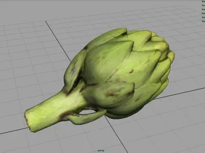 Artichoke Low-poly 3D model