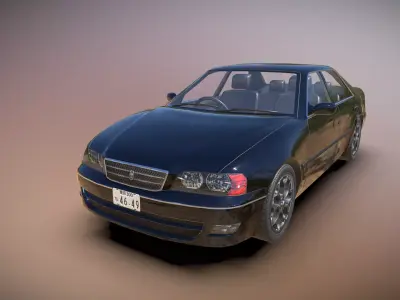 Toyota Chaiser 99 year Low-poly 3D model