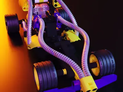 Lego racing car stl 3D print model