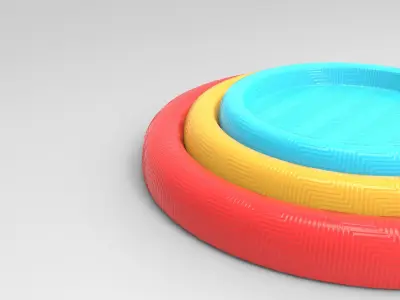 Loju Tray Low-poly 3D model