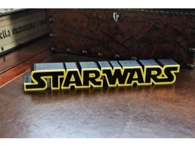 Star Wars Logo 3D print model