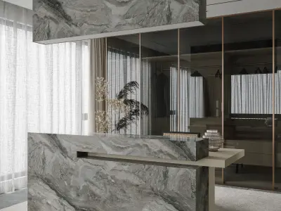 Bedroom interior scenes 3D model 12