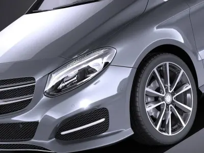 Mercedes-Benz B-Class 2016 VRAY 3D model