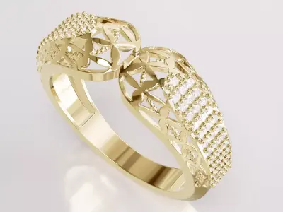Jewelry Diamond Ring Model RG69 Free 3D print model