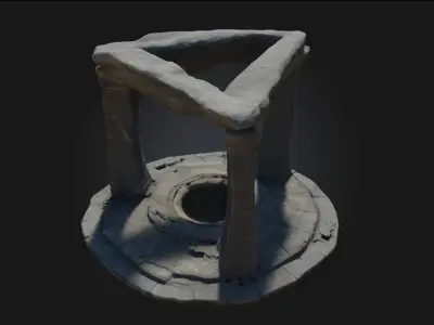 Ancient Stone Portal  Gateway to Forgotten Magic 3D model