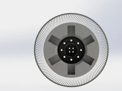 project hankook hyblade test 1 no blades 3D model