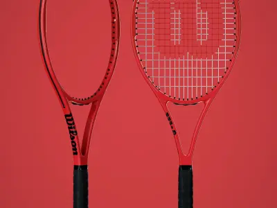 Wilson Pro Staff RF97 Autograph Red 3D model