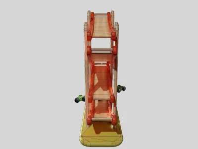 Children Toy Racetrack Low-poly 3D model