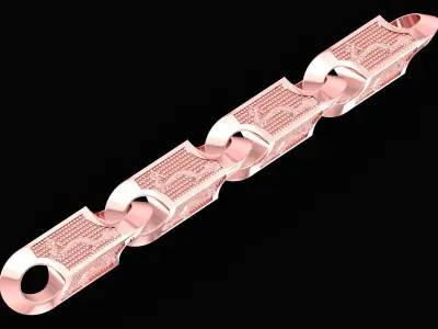 Luxury Jewelry Chain Link Connector 3D Model 3229 3D print model