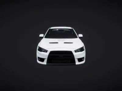 Car Saloon 01 3D model