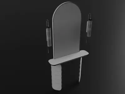 Dresser furniture Low-poly 3D model