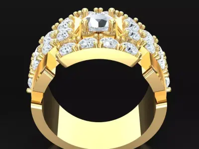 Luxury Men Rings Designs 4MR062 3D print model
