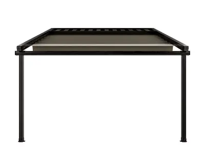 Motorized Pergola 5 worn steel 3D model