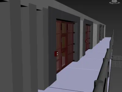 Pavilhao Superior da Unidade Prisional 3D model