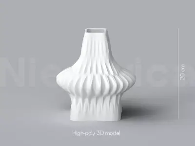 NIEDWICA VASE B-9 3D PRINTING VASE 3D MODEL STL FILE 3D print model