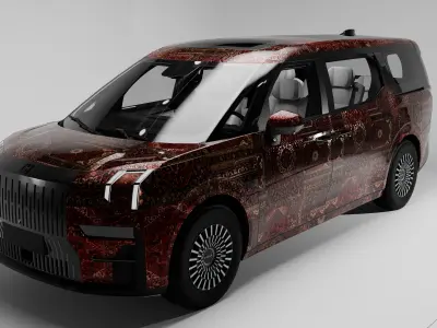 Zeekr 009 Low-poly 3D model