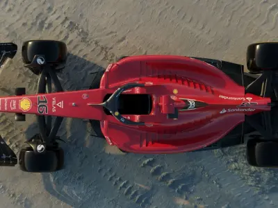 Ferrari F1 75 2022 Charles Leclerc Rigged 3D model