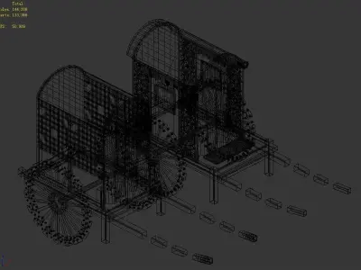 Game Official - Transport - Carriage 01 3D model