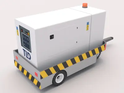 Ground Power Unit Low-poly 3D model