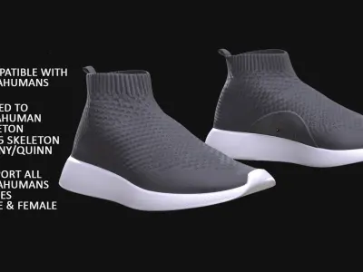 Shoes 115 - All MH Bodies - UE5 Skeletons - Rigged Low-poly 3D model