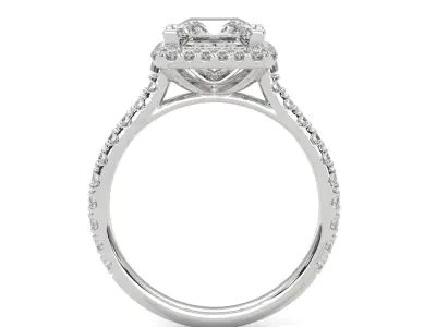 solitaire ring with detail images and 360 render videos 89 3D print model