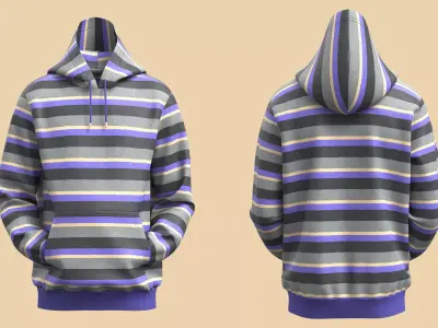 Premium Hoodie Hands Pocket Design 3D model