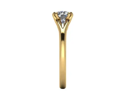 Solitaire Diamaond Women Fashion Ring R16 3D print model
