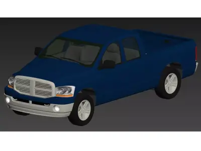 dodge pickup truck Free 3D model
