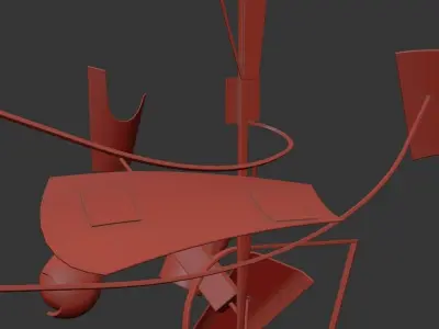 Abstract Suspension 3D model