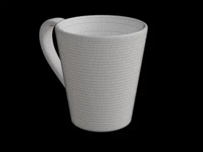 Elizabeth Mugs Low-poly 3D model