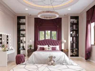 Bedroom interior design 3D model