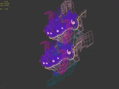 Demon Palace - Decorating Fangs 01 3D model