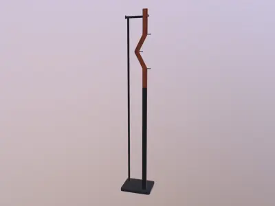 Coat Rail 3D model