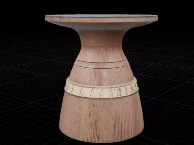 Luxury Side Table Modern Interior 3D Model Low-poly 3D model