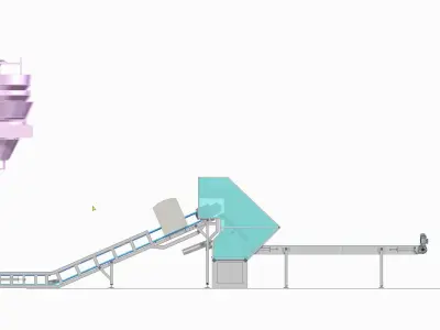 Metal detection conveyor 3D model