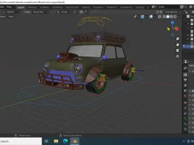 off road car model Free low-poly 3D model
