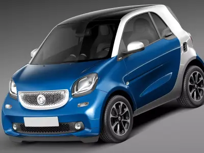 Smart ForTwo 2015 3D model