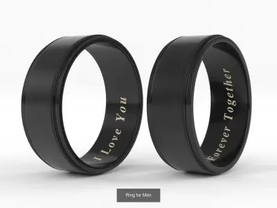 Men Ring Collection 3D Model Pack