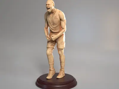 Scottie Barnes Statue - NBA Basketball Player Figurine  3D print model