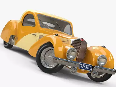 1937 Bugatti Type 57SC Atalante 3D model