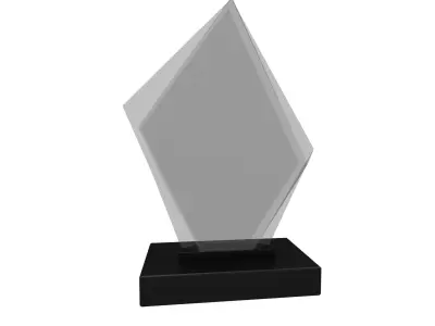 Glass Trophy v1 003 Low-poly 3D model