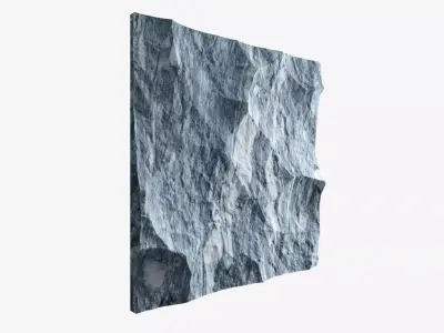 20-RockPanel piece of rock 3D model