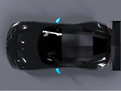 Aston Martin Vulcan 3D model