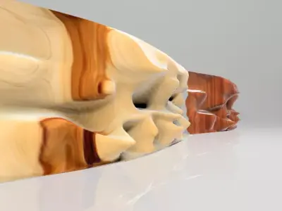 Curved wall version 1 3D model